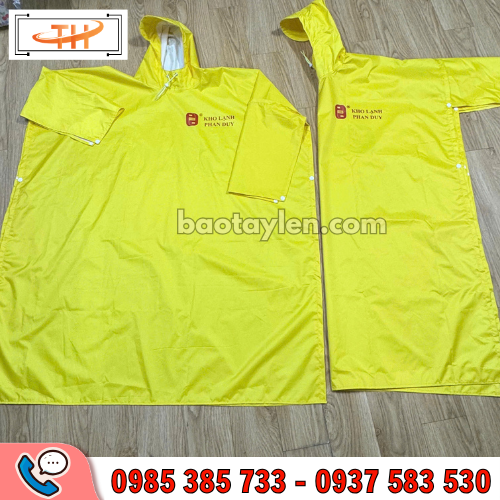Áo mưa cánh dơi màu trơn in logo Áo mưa cánh dơi màu trơn in logo