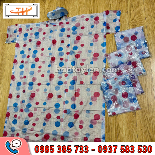 Áo mưa cánh dơi chấm bi hàng sẵn tại Thu Hồng Áo mưa cánh dơi chấm bi hàng sẵn tại Thu Hồng