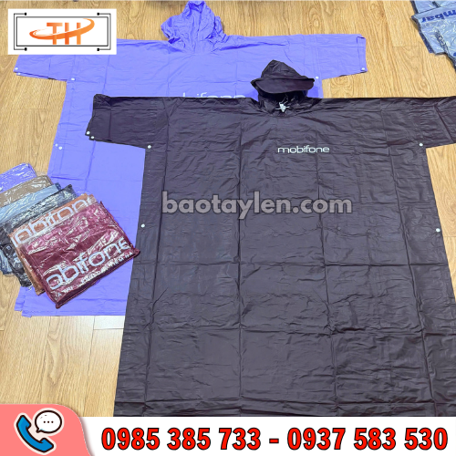 Áo mưa cánh dơi in logo Áo mưa cánh dơi in logo