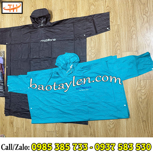 Áo mưa cánh dơi in logo theo yêu cầu Áo mưa cánh dơi in logo theo yêu cầu