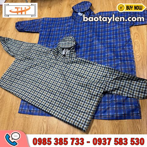 Áo mưa bít phối sọc Áo mưa bít phối sọc