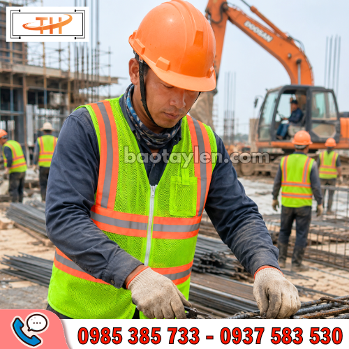 Áo phản quang công nhân xây dựng Áo phản quang công nhân xây dựng