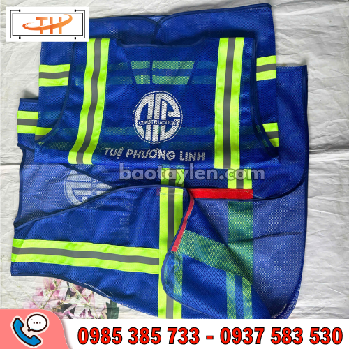 Áo lưới phản quang bảo hộ in logo Áo lưới phản quang bảo hộ in logo