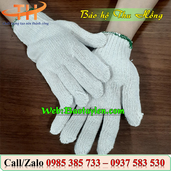 >Bao tay len kem trắng< >Bao tay len kem trắng<