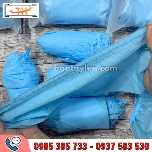 Bao bọc giày vải không dệt có bo chun co giãn tốt Bao bọc giày vải không dệt có bo chun co giãn tốt