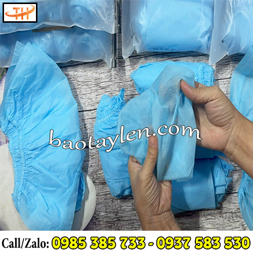 Bao bọc giày phòng sạch vải không dệt Bao bọc giày phòng sạch vải không dệt