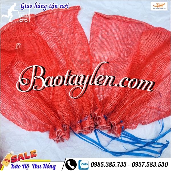 Bao tải xanh, đỏ đựng nông sản giá sỉ rẻ. Bao tải xanh, đỏ đựng nông sản giá sỉ rẻ.