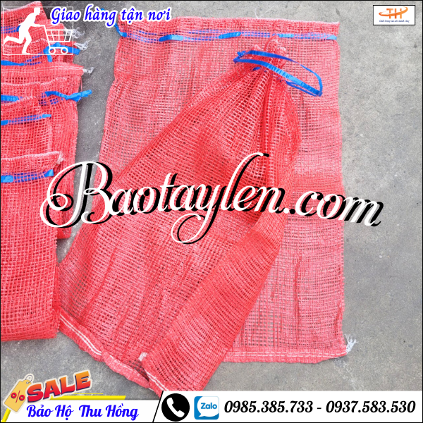 Bao tải lưới đựng nông sản. Bao tải lưới đựng nông sản.