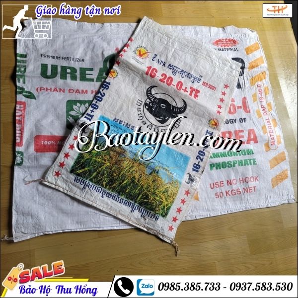 Bao đựng vật liệu xây dựng đã qua sử dụng. Bao đựng vật liệu xây dựng đã qua sử dụng.