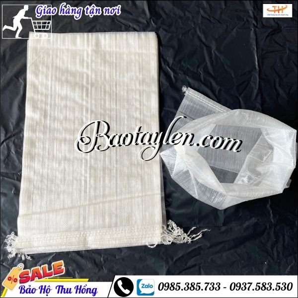 Bao tải trong suốt đựng gạo giá rẻ. Bao tải trong suốt đựng gạo giá rẻ.