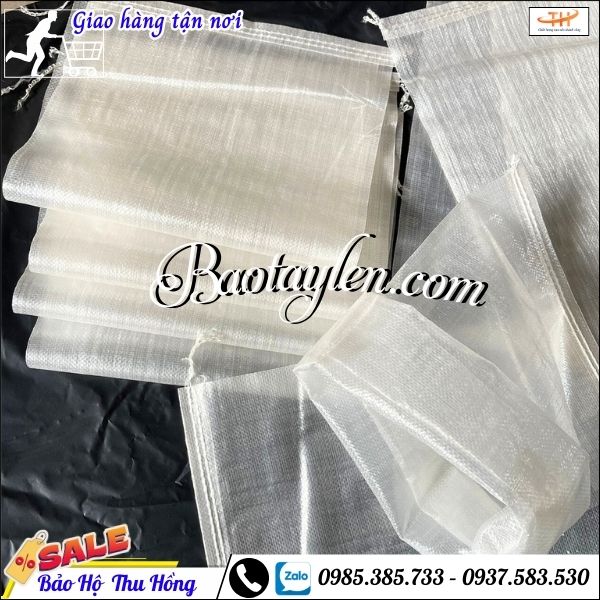 Bao tải nhựa trong suốt giá rẻ đủ cỡ. Bao tải nhựa trong suốt giá rẻ đủ cỡ.