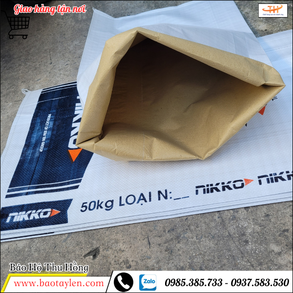 bao tải giấy kraft loại có in logo bao tải giấy kraft loại có in logo