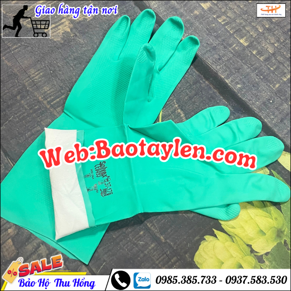 Bao tay ansell chống hóa chất hàng chuẩn chất lượng Bao tay ansell chống hóa chất hàng chuẩn chất lượng
