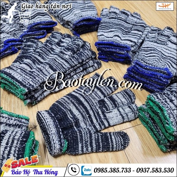 Xưởng sản xuất găng tay len muối tiêu. Xưởng sản xuất găng tay len muối tiêu.