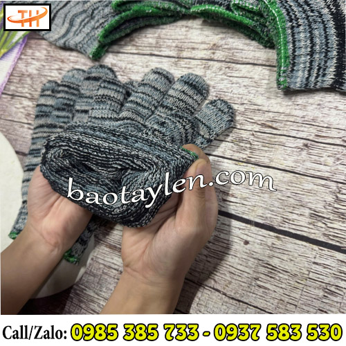 Găng tay bảo hộ len muối tiêu có độ mềm mại và co giãn cực tốt Găng tay bảo hộ len muối tiêu có độ mềm mại và co giãn cực tốt