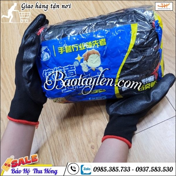 Bao tay bảo hộ phủ sơn đen giá sỉ. Bao tay bảo hộ phủ sơn đen giá sỉ.
