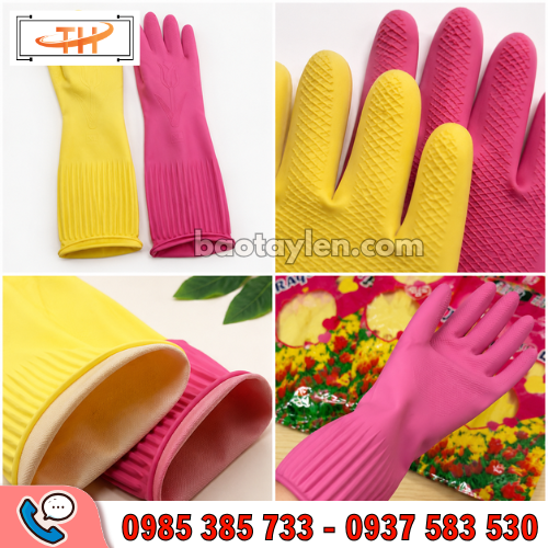 Găng tay cao su gia dụng Dragon dày, bền Găng tay cao su gia dụng Dragon dày, bền