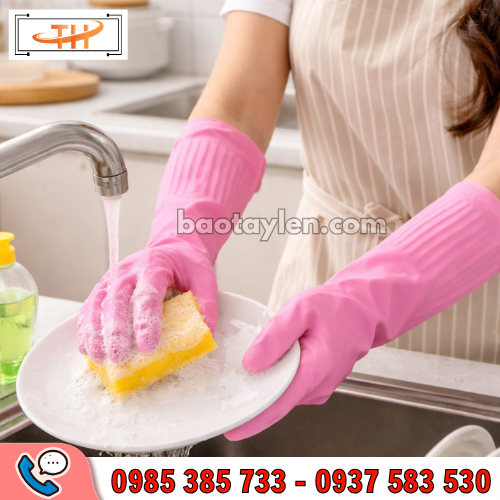 Găng tay cao su Dragon rửa chén Găng tay cao su Dragon rửa chén