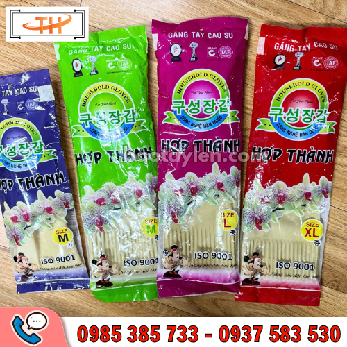 Găng tay cao su Hợp Thành sẵn hàng đủ size tại Thu Hồng Găng tay cao su Hợp Thành sẵn hàng đủ size tại Thu Hồng
