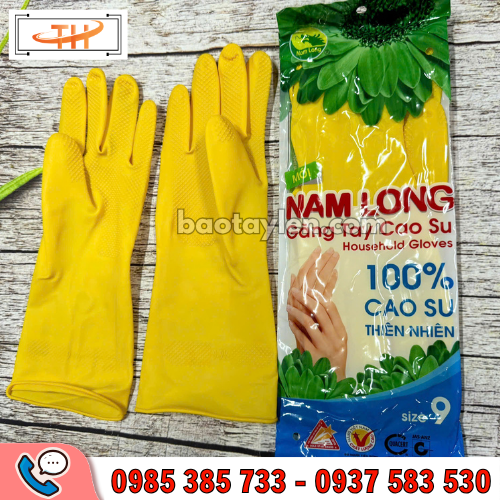 Găng tay cao su Nam Long size 9 hàng chuẩn Găng tay cao su Nam Long size 9 hàng chuẩn
