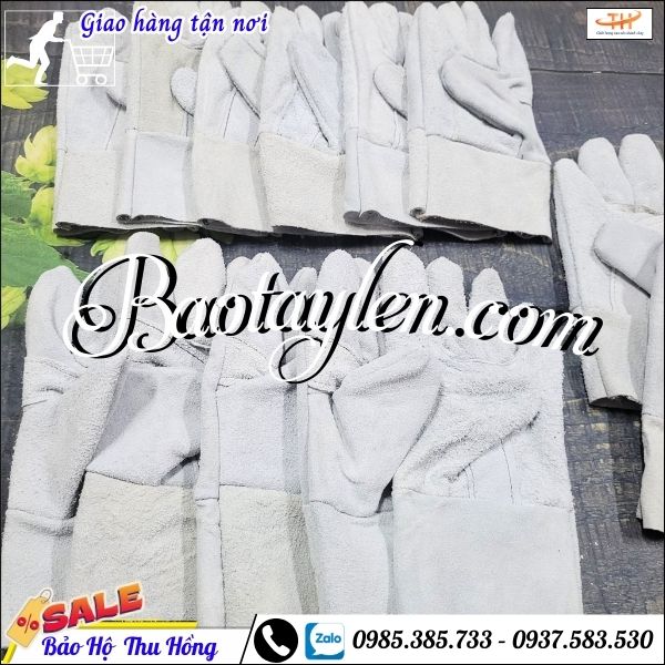 Găng tay da hàn giá rẻ tại xưởng sản xuất. Găng tay da hàn giá rẻ tại xưởng sản xuất.