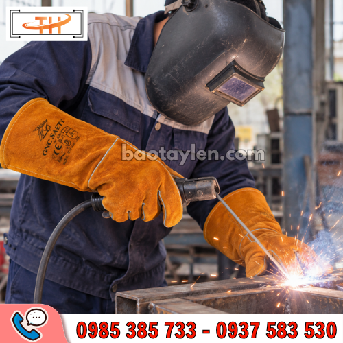 Găng tay da bảo hộ thợ hàn Găng tay da bảo hộ thợ hàn