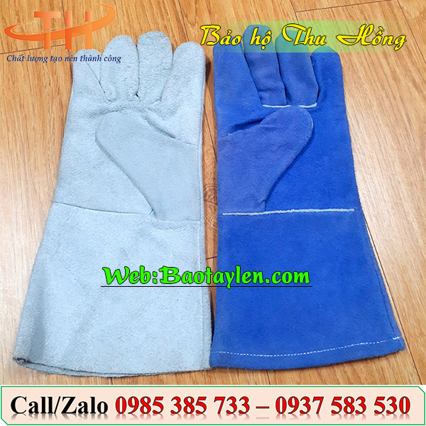 >Bao tay da hàn dày (da bò)<