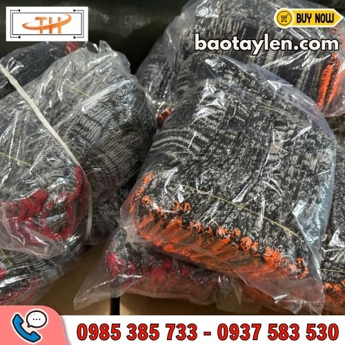 Bao tay len muối tiêu 40gr đóng bịch 10 đôi  Bao tay len muối tiêu 40gr đóng bịch 10 đôi