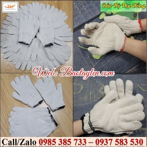 Bao tay len bảo hộ kem trắng chống trầy xước tay. Bao tay len bảo hộ kem trắng chống trầy xước tay.