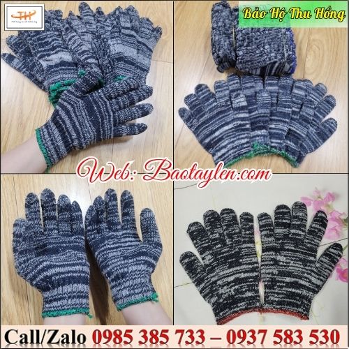 Bao tay len bảo hộ lao động muối tiêu giá rẻ. Bao tay len bảo hộ lao động muối tiêu giá rẻ.