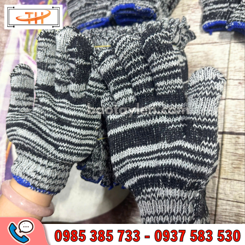 Găng tay len muối tiêu 60g Găng tay len muối tiêu 60g