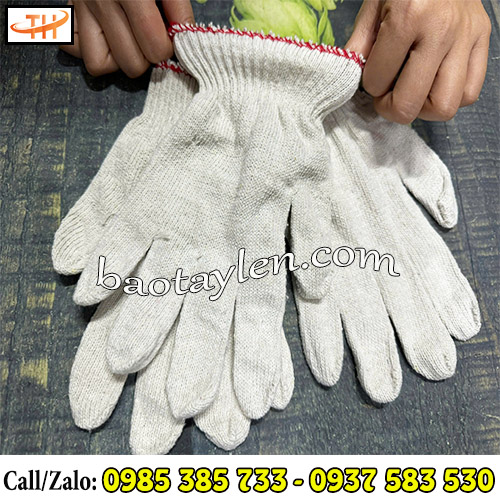 Bao tay len trắng co giãn tốt Bao tay len trắng co giãn tốt