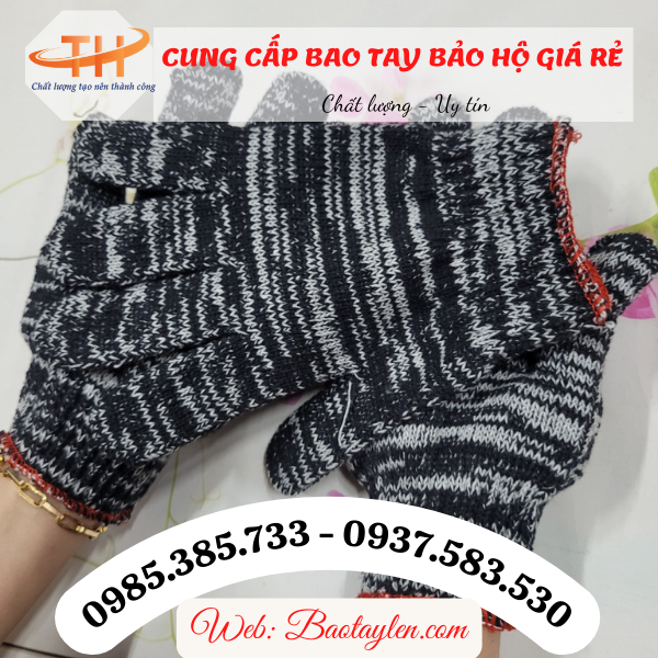 >>Bao tay len màu muối tiêu<< >>Bao tay len màu muối tiêu<<