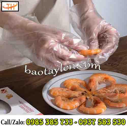Bao tay nilon sử dụng tiện lợi trong chế biến thực phẩm Bao tay nilon sử dụng tiện lợi trong chế biến thực phẩm