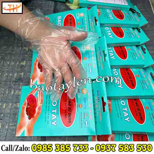 Bao tay nilon đóng hộp sạch, an toàn, kín đáo Bao tay nilon đóng hộp sạch, an toàn, kín đáo