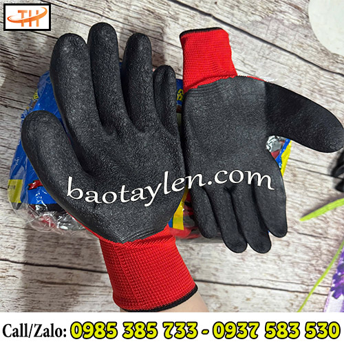 Găng tay phủ cao su chống trượt chống cắt Găng tay phủ cao su chống trượt chống cắt