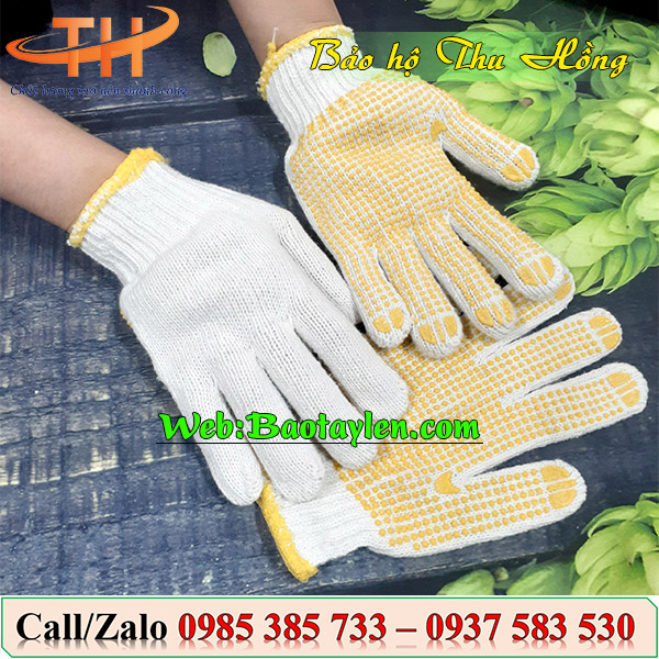 “Găng tay phủ hạt nhựa”