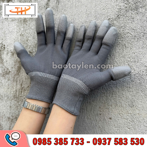 Găng tay PU đầu ngón chống trơn Găng tay PU đầu ngón chống trơn