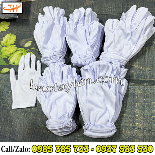 Bao tay thun trắng sẵn số lượng Bao tay thun trắng sẵn số lượng