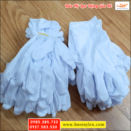 Bao tay thun trắng L+4. Bao tay thun trắng L+4.