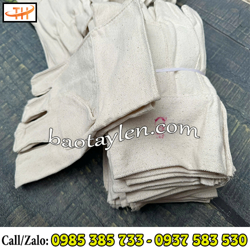 Găng tay vải bạt đủ size Găng tay vải bạt đủ size