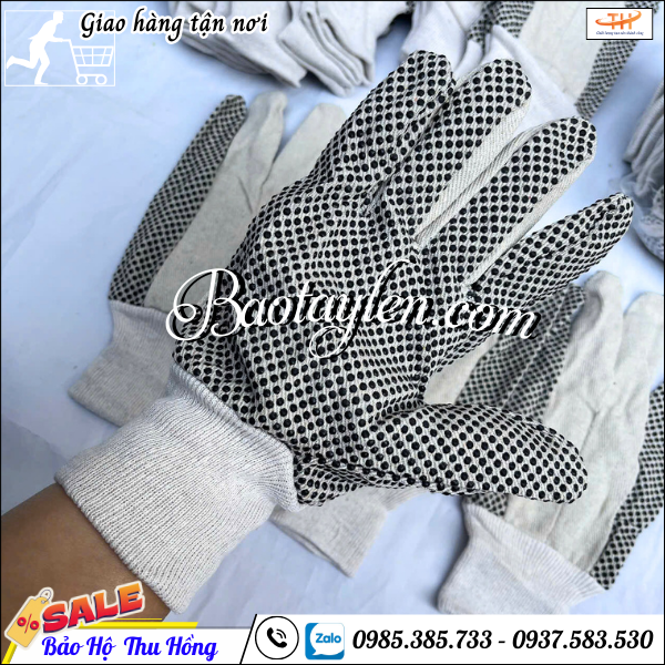 Găng tay bảo hộ hạt nhựa siêu bền. Găng tay bảo hộ hạt nhựa siêu bền.