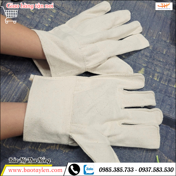 Bao tay vải bạt phù hợp với nhiều cỡ tay  Bao tay vải bạt phù hợp với nhiều cỡ tay