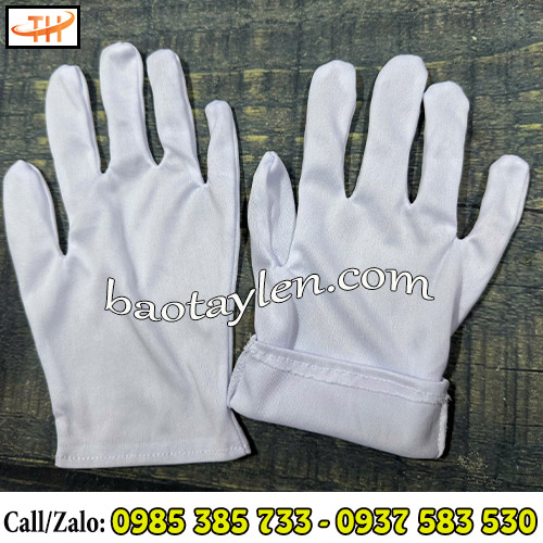 Bao tay vải thun trắng T9 Bao tay vải thun trắng T9