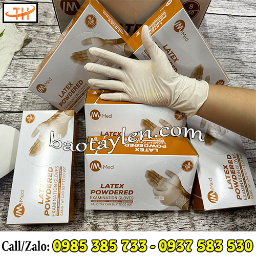 Găng tay I-Med có bột dễ đeo, dễ tháo Găng tay I-Med có bột dễ đeo, dễ tháo
