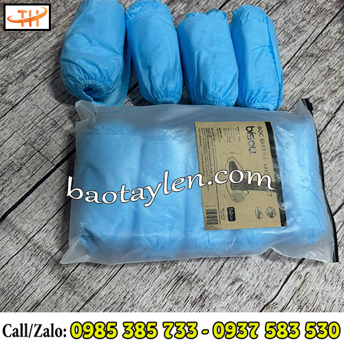 Bao trùm giày y tế vải không dệt đóng gói cuộn 10 cái/ bịch 5 cuộn Bao trùm giày y tế vải không dệt đóng gói cuộn 10 cái/ bịch 5 cuộn