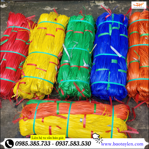 Dây nilon buộc hàng kẽm cứng nhiều màu. Dây nilon buộc hàng kẽm cứng nhiều màu.