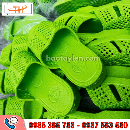 Dép nhựa tổ ong màu xanh dạ quang hang sẵn tại Thu Hồng Dép nhựa tổ ong màu xanh dạ quang hang sẵn tại Thu Hồng