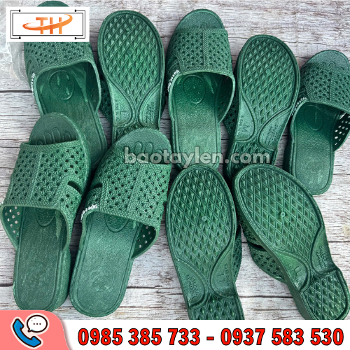 Dép tổ ong màu xanh rêu Dép tổ ong màu xanh rêu