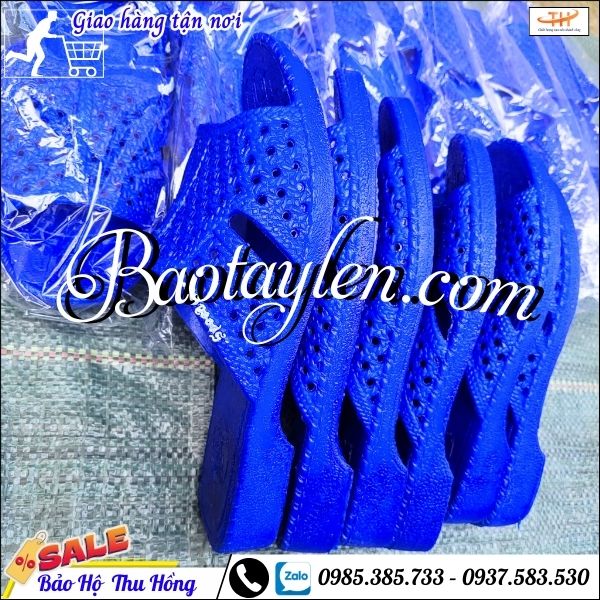Dép nhựa tổ ông xanh dương. Dép nhựa tổ ông xanh dương.